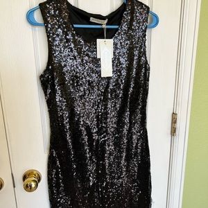 GOING TO GOODWILL 12/4 - BUY NOW! NWT Red dress boutique black sequin dress